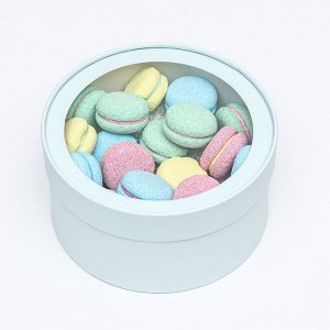 Подарочная коробка "Frilly" лагуна, завальцованная с окном, 21 х 11 см