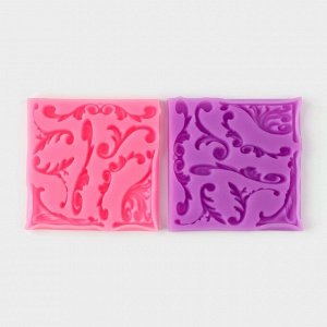 Молд «Вензельный оттиск», 9,8x9,8 см, цвет МИКС
