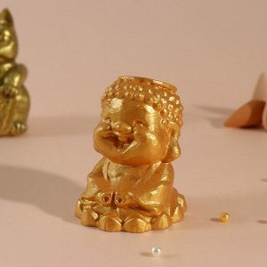 Подставка для благовоний, конусов «Будда», 5.5*6.5*7 см, золотой