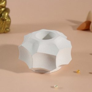 Подставка для благовоний, конусов «Грани», белый 7.5*7.5*5 см,