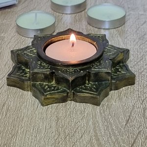 Набор "Восточная магия" подсвечник + свеча, гипс