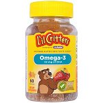 L&#039;il Critters, Омега-3, 60 жевательных таблеток