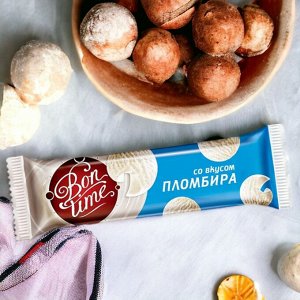 Батончик из воздушной нуги со вкусом пломбира. «Бон-Тайм», 20 г