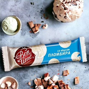Батончик из воздушной нуги со вкусом пломбира. «Бон-Тайм», 20 г