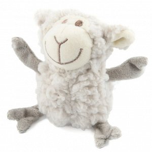 Игрушка AROMADOG Senior для собак Овечка кругляш 14 см с пищалкой, серый