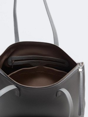 Женская кожаная сумка Richet 3202LN 763 Серый