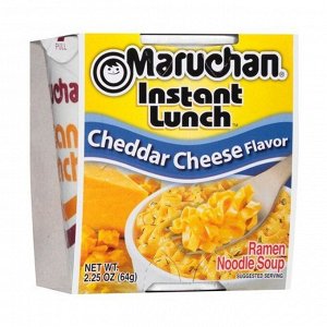 Лапша быстрого приготовления Маручан Инстант Ланч с вкусом сыра Чеддар  64 гр