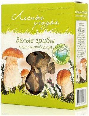 Грибы сушеные ЛЕСНЫЕ УГОДЬЯ Белые (отборные) 40 гр