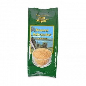 Сахар тростниковый Sun Sugar, коричневый песок 500 гр