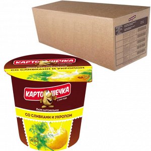 Пюре  КАРТОШЕЧКА со сливками и укропом т/с 38г 1/12