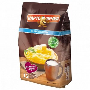 Пюре картоф. КАРТОШЕЧКА с молоком (пакет 320г)