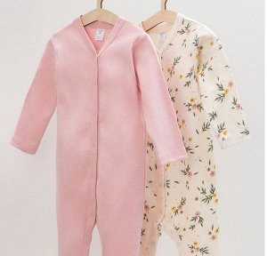 Crockid / Комбинезон(Весна-Лето)+baby (розовый жемчуг, сказочные цветы)