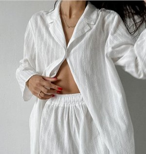 Пижама Пижамный комплект из двух предметов
шорты,рубашка
материал хлопок