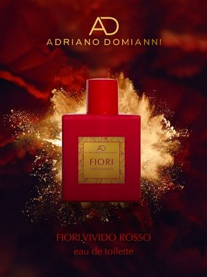 ADRIANO DOMIANNI Туалетная вода Fiori Vivido Rosso, 50 мл