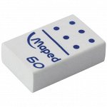 Ластик &quot;Domino&quot;, прямоугольный, пластик, 28*19*9мм
