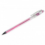 Ручка гелевая Crown &quot;Hi-Jell Color&quot; розовая, 0,7мм