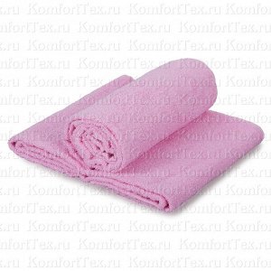 Махровое полотенце розовое 40х70