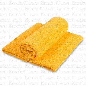 Махровое полотенце желтое 40х70