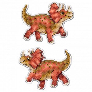 Набор для вышивания "Динозавры. Трицератопс" 9*12 см Р-269