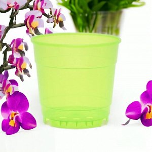 Горшок для цветов "Орхидея", D12(зеленый)