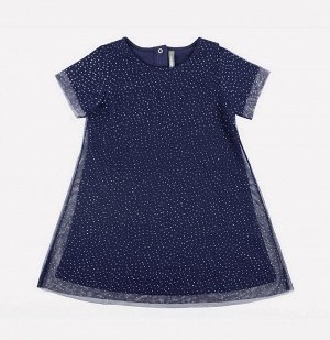Платье для девочки Crockid К 5479 фиолетово-синий1