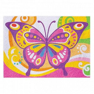 Фреска песком для взрослых "Бабочка", 10 цветов