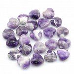Бусины из аметиста сердце 25*25мм, 1шт
