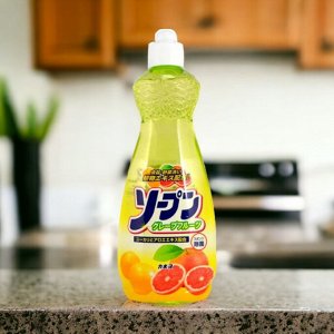Средство для мытья посуды (гель) Грейпфрут KANEYO, 600мл, Япония