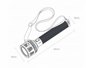 Фонарик Xiaomi Nextool Outdoor Flashlight 3600 lumen NE20168