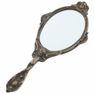 Зеркало ручное Луи XVI 13*29см латунь