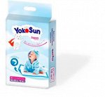 Детские одноразовые впитывающие пеленки 60*90 Yokosun с фиксацией по краям! 10 штук в упаковке