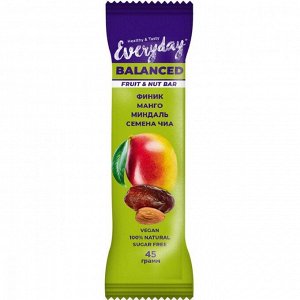 Баточник Фруктово-ореховый EVERYDAY Balanced Манго-Семена Чиа 45 гр