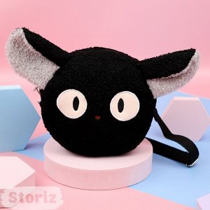 Сумочка плюшевая "Кот Зизи" черный