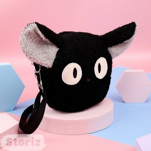 Сумочка плюшевая "Кот Зизи" черный