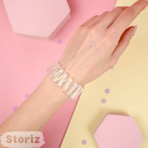 Браслет "White crystal" пружинка