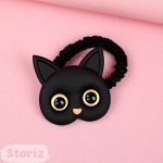 Резинка для волос &quot;Котик&quot; черный