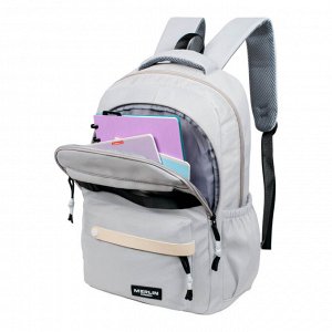 Рюкзак MERLIN M37163 светло-серый