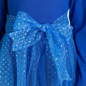 Платье для девочки с длинным рукавом цвет Василек (21-2) НАШЕ