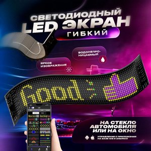 🔥 ХИТ Гибкая светодиодная LED панель - вывеска LED Matrix Panel RGB, 16 x 64 px