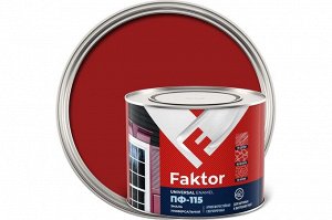 Эмаль ПФ-115 FAKTOR красная 1,9кг