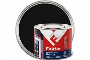 Эмаль ПФ-115 FAKTOR черная 1,9кг