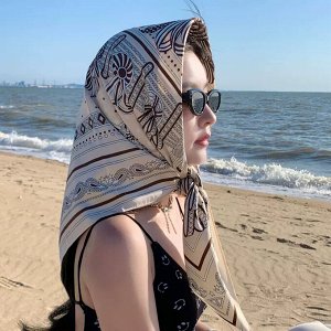 Платок на голову, женский, шейный, 90 х 90 см.