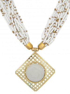 FK0780-414 Колье из бисера с подвеской