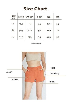Оранжевые женские короткие шорты Soft Touch - Eva