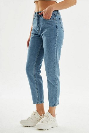 Женские джинсовые брюки для мамы, светло-синие