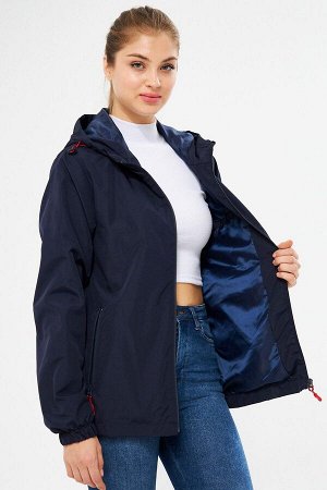 Женский дождевик с капюшоном и карманами на подкладке, устойчивый к воде и ветру RCBY-10