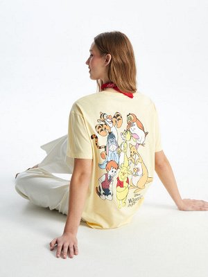 Женская футболка с коротким рукавом с круглым вырезом и принтом Винни-Пуха
