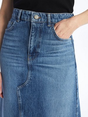 Женская джинсовая юбка стандартного кроя