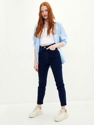 Женские джинсовые брюки родео узкого кроя с высокой талией и прямыми карманами