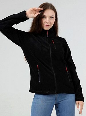 Женская флисовая спортивная флисовая куртка с 3 карманами и полной молнией для улицы